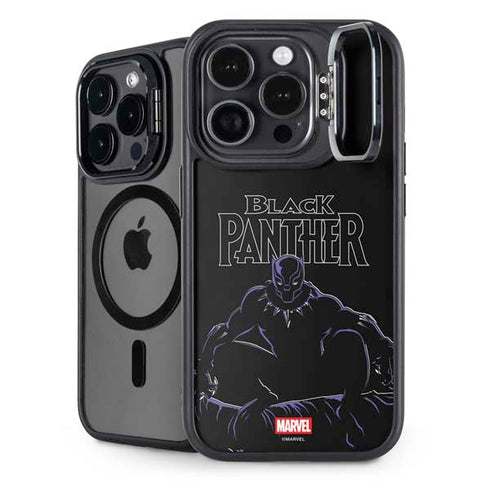 Marvel Black Panther Night Time Watch iPhone 14 Pro Kickstand Case